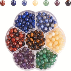 7 Chakra Natural Stone Beads Kit Mix Crystal Energy Healing Bulk Beads