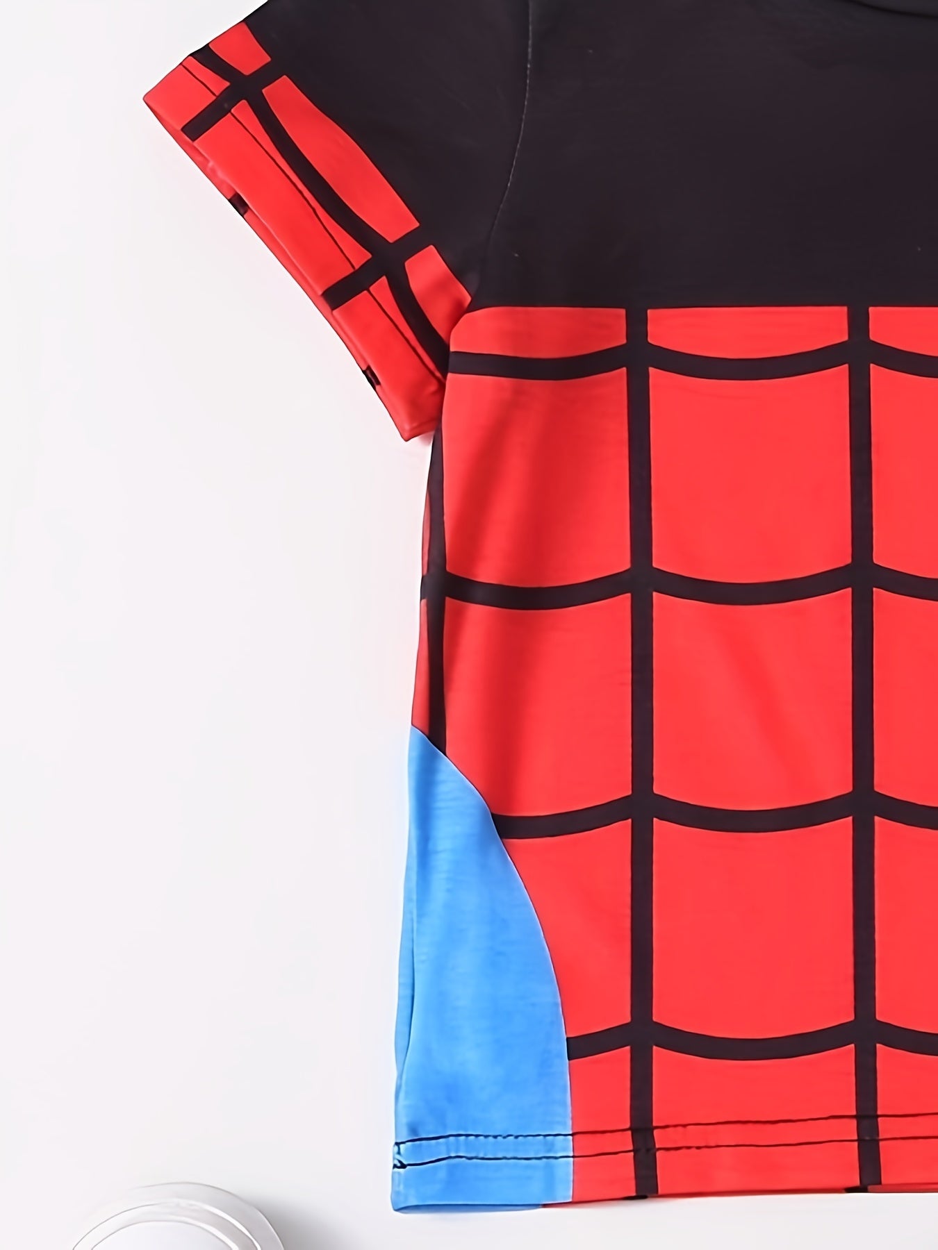 2pcs Toddler Boys Spider Graphic T Shirts & Shorts Set