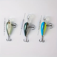 5pcs Bionic Fishing Lure Hard Bait With Treble Hook