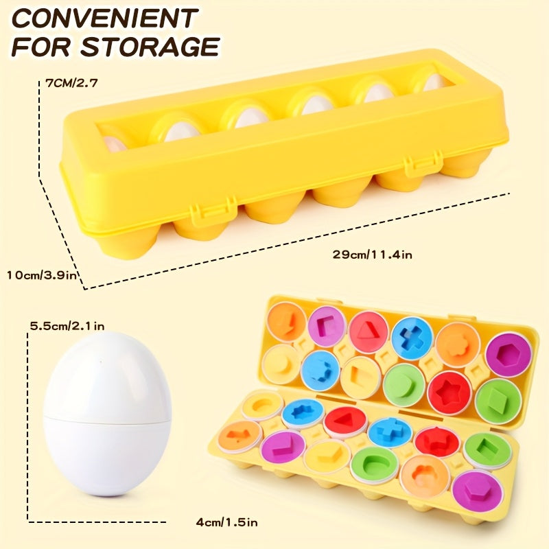 Educational Easter Egg Sorting Puzzle for Kids
