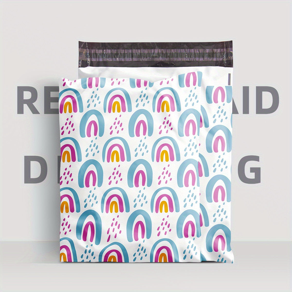 20pcs Double Sided Word Printing Express Bag 12 Silk Thickened Packaging Bag