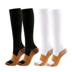 2 Pairs Pack Unisex Knee-length Compression Socks For Men