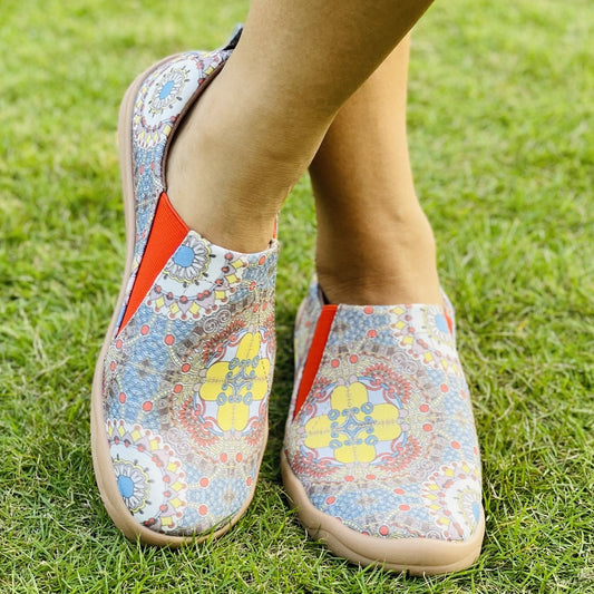 Women's Ethnic Style Printing Slip On Flat Shoes