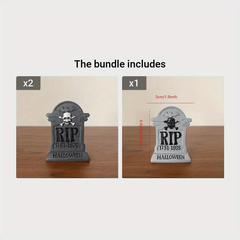 Mini Halloween Resin Tombstone Decoration