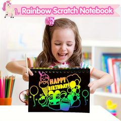 24 Pack Unicorn Scratch Art Notebooks Birthday Party Favors
