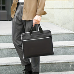 Portable Briefcase Meeting Office Zippered Document Organizer