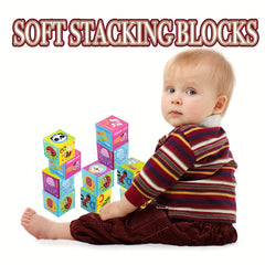 Soft Stacking Blocks Sensory Stacking Fun for Babies Set of 4