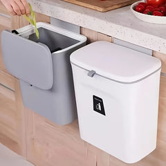 Hanging Trash Can Household Storage Bucket Flip Lid Sliding Trash Can