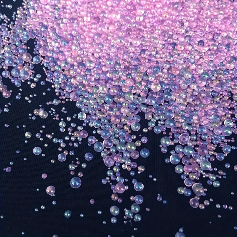 1000pcs Transparent Bubble Beads Epoxy Loose Beads for DIY Jewelry Making