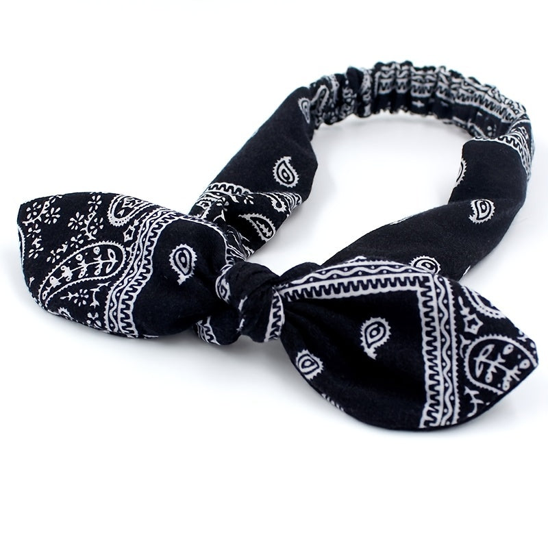 Vintage Boho Cross Knot Elastic Hairbands Non Slip Headbands