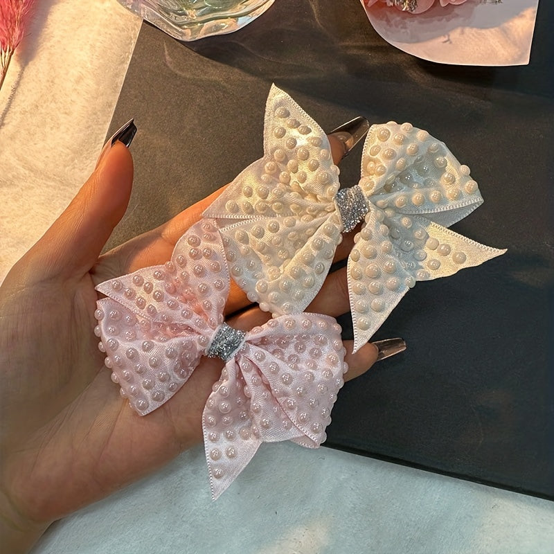 Y2K Candy Bow Hair Clips Non Slip Barrette Hair Slides Clip