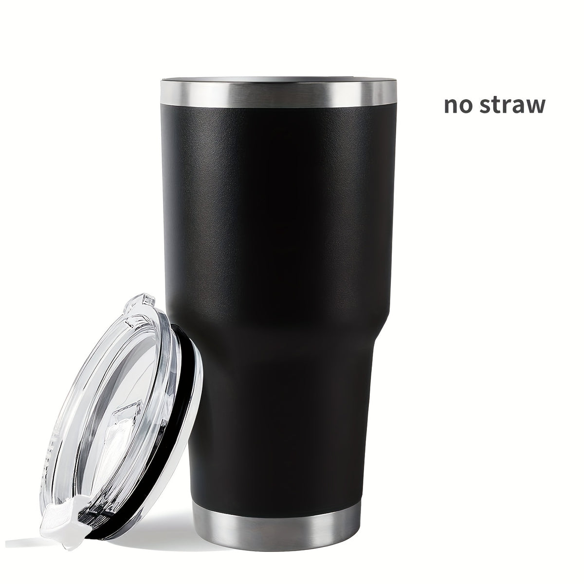 30oz Insulated Tumbler Stainless Steel Travel Coffee Mug with Lid & Straws