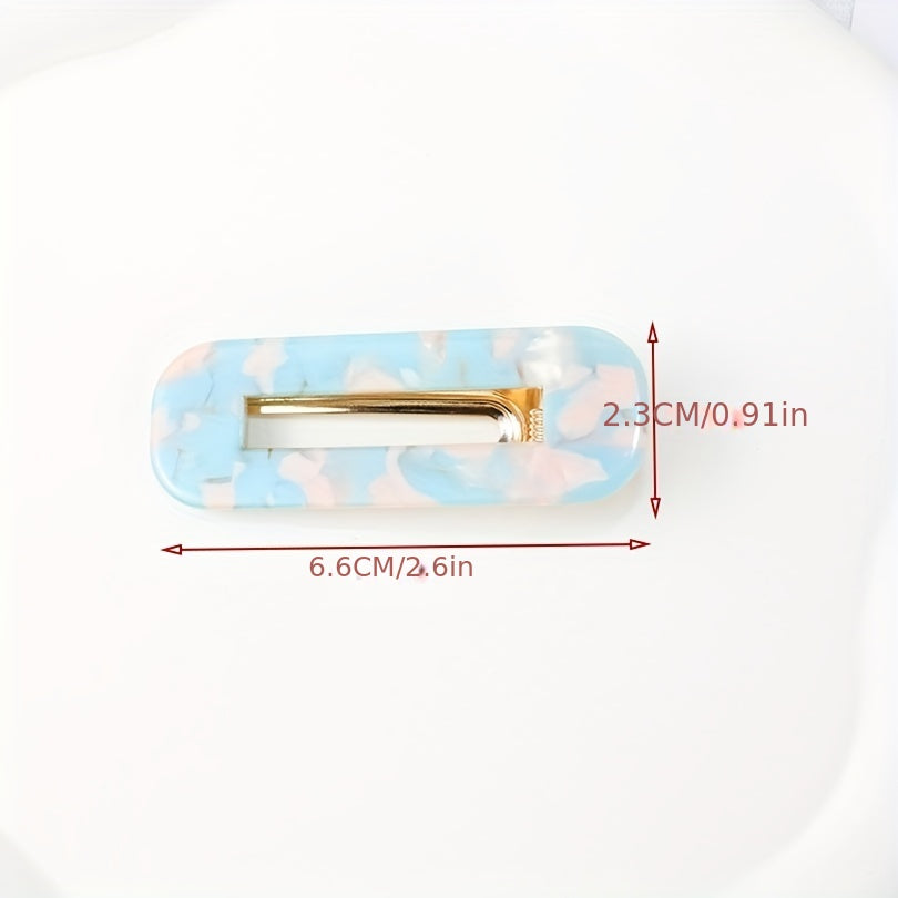 Colorful Leopard Pattern Duck Billed Clip Hair Clip For Women Girls