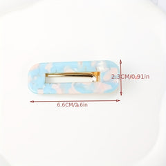 Colorful Leopard Pattern Duck Billed Clip Hair Clip For Women Girls