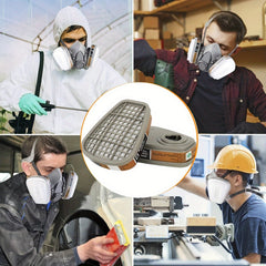 2pcs 6001 Filter Box for 6200 6800 7502 FF402 Respirator