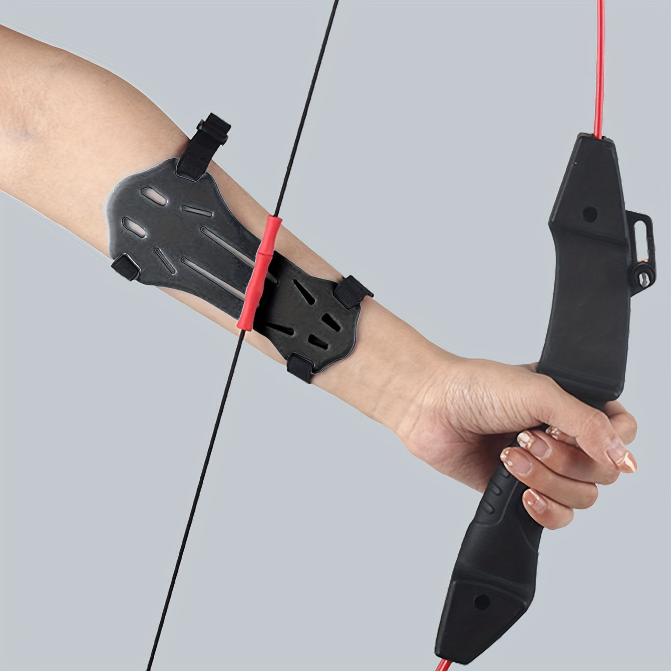 Archery Arm Guard Bracer Forearm Protector 2 Strap Buckles