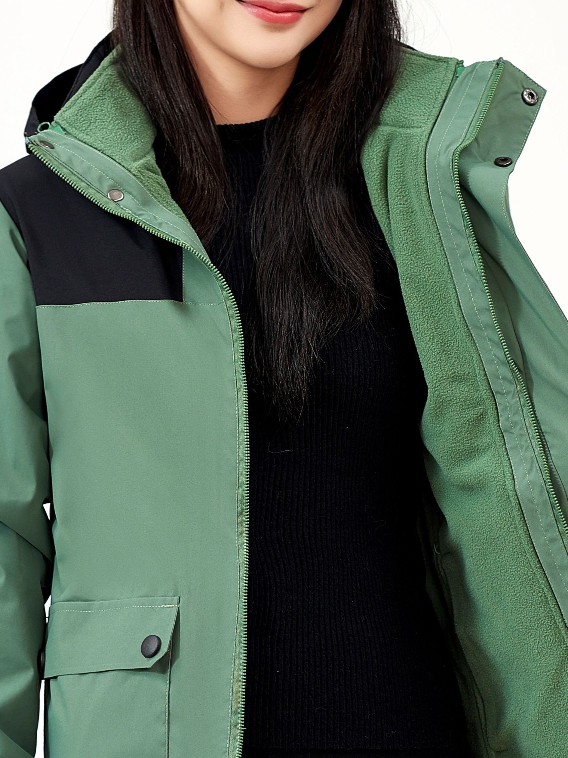 Windproof Waterproof Thermal Outdoor Jacket Large Pocket
