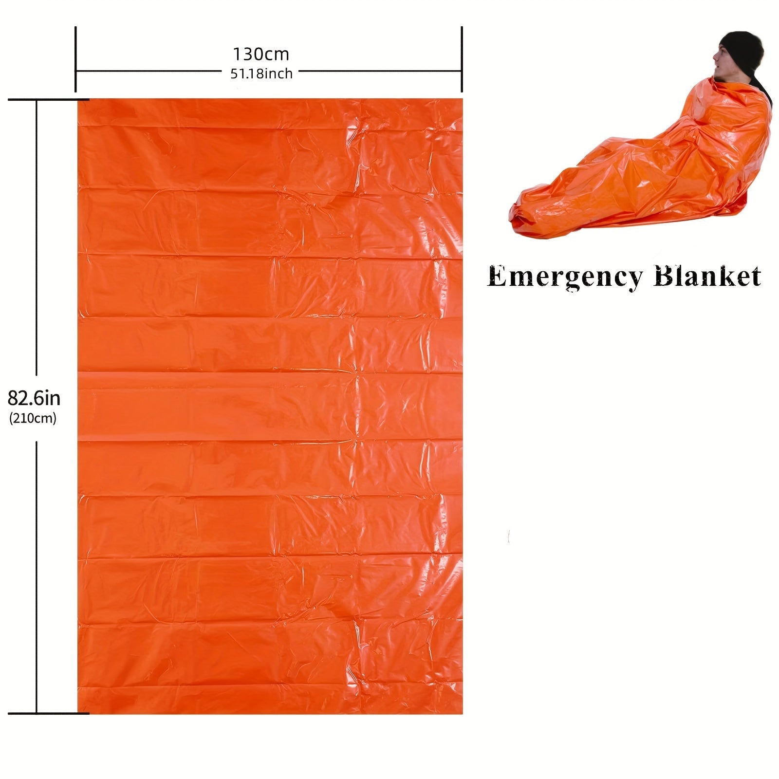 4pcs Emergency Blankets for Hiking Outdoors Survival Camping