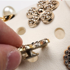 Summer Women's Shoe Flower Shoe Buckle Ins Garden Shoes Decoration