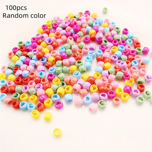 100pcs Colorful Hair Braids Beads Headwear Hair Claw Clips