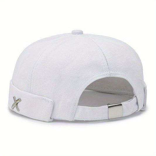 Spring Hip hop Hat Without Brim Street Hat Personality Brimless Round Hat