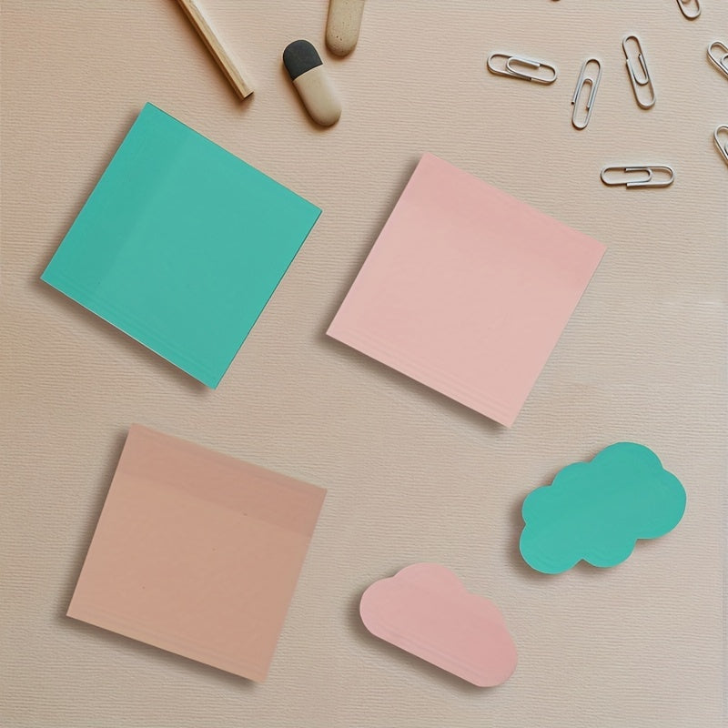 Morandi Stickers 4pcs Set 1pc 50sheets PET Waterproof Sticky Notes
