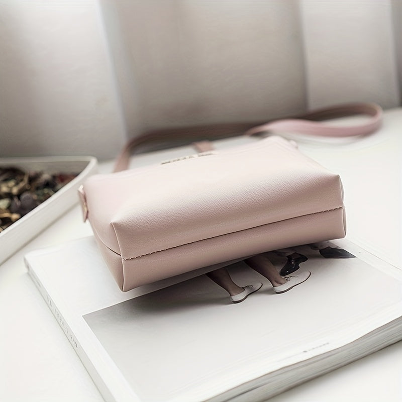 Minimalist PU Crossbody Bag Women's Handbag & Phone Purse