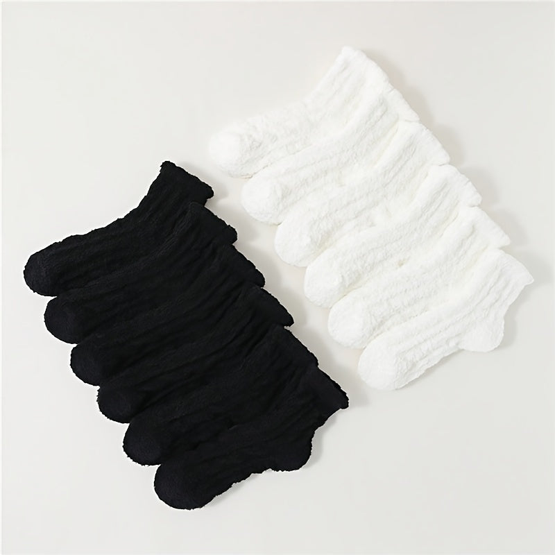 12 Pairs Cozy Fuzzy Socks Women's Stockings & Hosiery