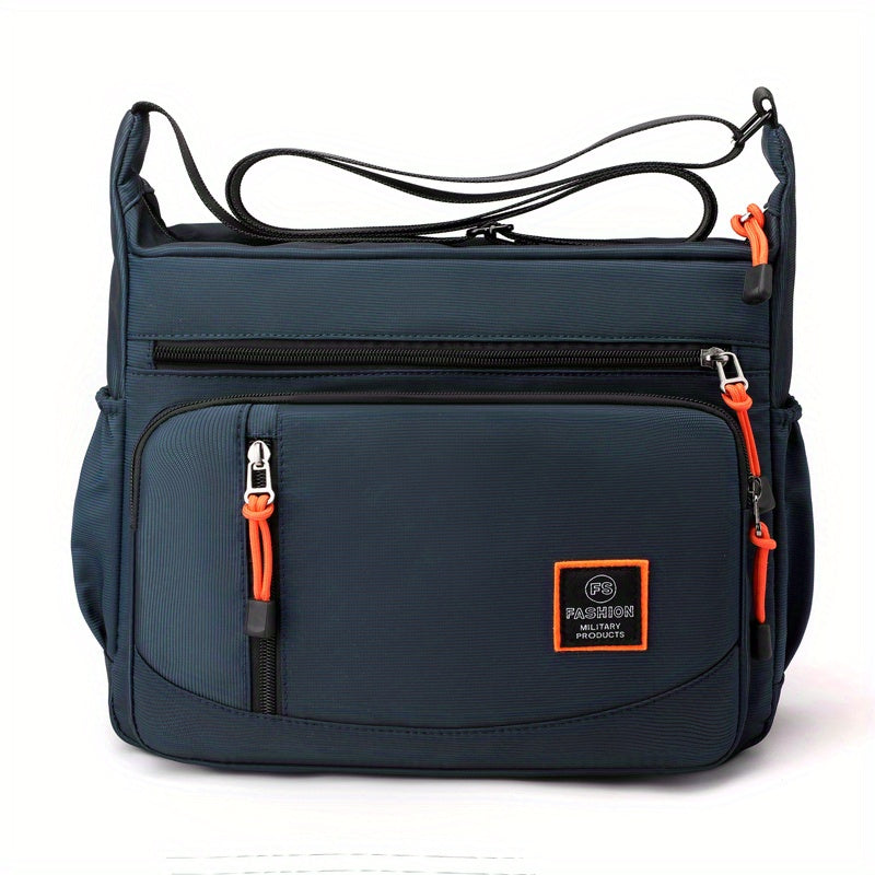 Casual Men's Large Shoulder Bag for Cycling & Hiking