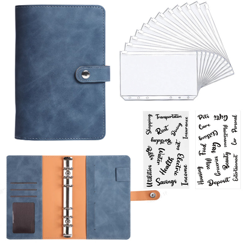 Soft Leather Loose leaf Notebook Office Supplies Set