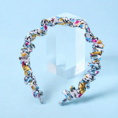 Floral Pattern Headband Colorful Hair Band Flower Printed Hair Band