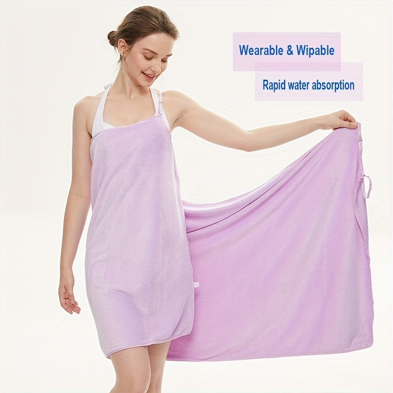 Women's Quick Drying Bath Towel with Adjustable Straps