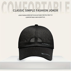 Mesh Sunshade Breathable Baseball Cap Letter Embroidery