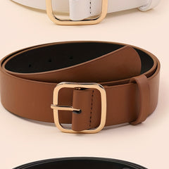 3pcs Square Pin Buckle Belt for Women