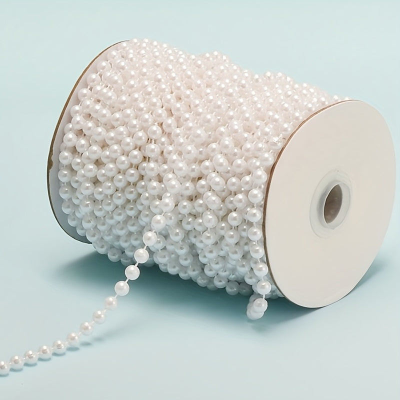 10mm Round Mini Beads Chain Roll Garland Flowers Acrylic Beads For Wedding Party