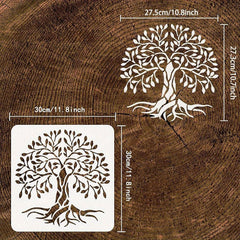 1pc Tree Craft Stickers Plastic Stencils for Scrapbook Painting
