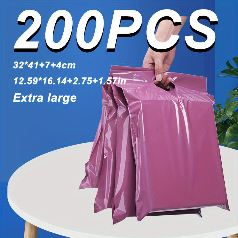 200 Purple Hand held Thickened 12 thread Courier Bags 32x41x7.12in