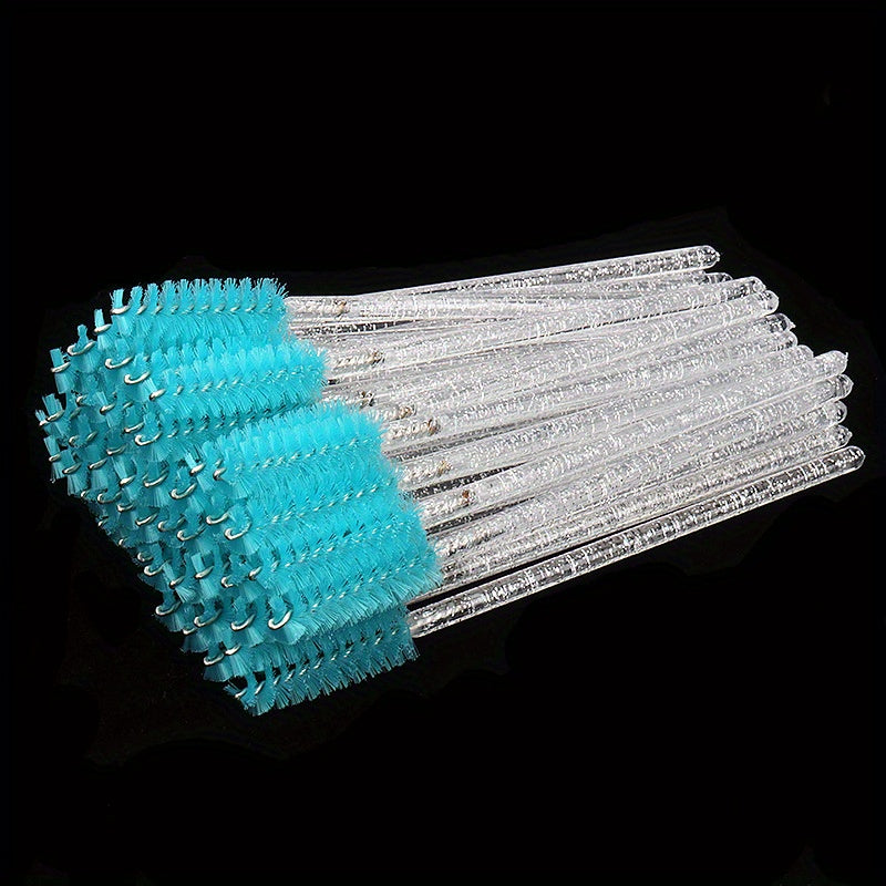 20 pcs Crystal Eyelash Brushes 100 Mascara Wands for Extensions