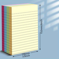 Japanese Style Large Sticky Notes, Horizontal Lines, Student Study Aid