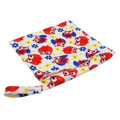 Red Owl Prints Wet Bag