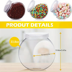 Plastic Candy Jar With Lid Home Storage Box