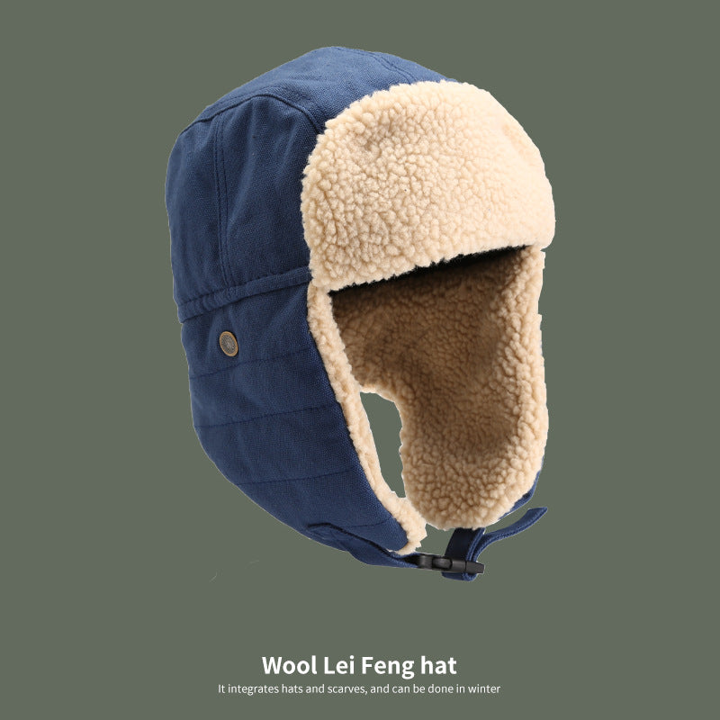 Men's Winter Ushanka Hat with Adjustable Buckle