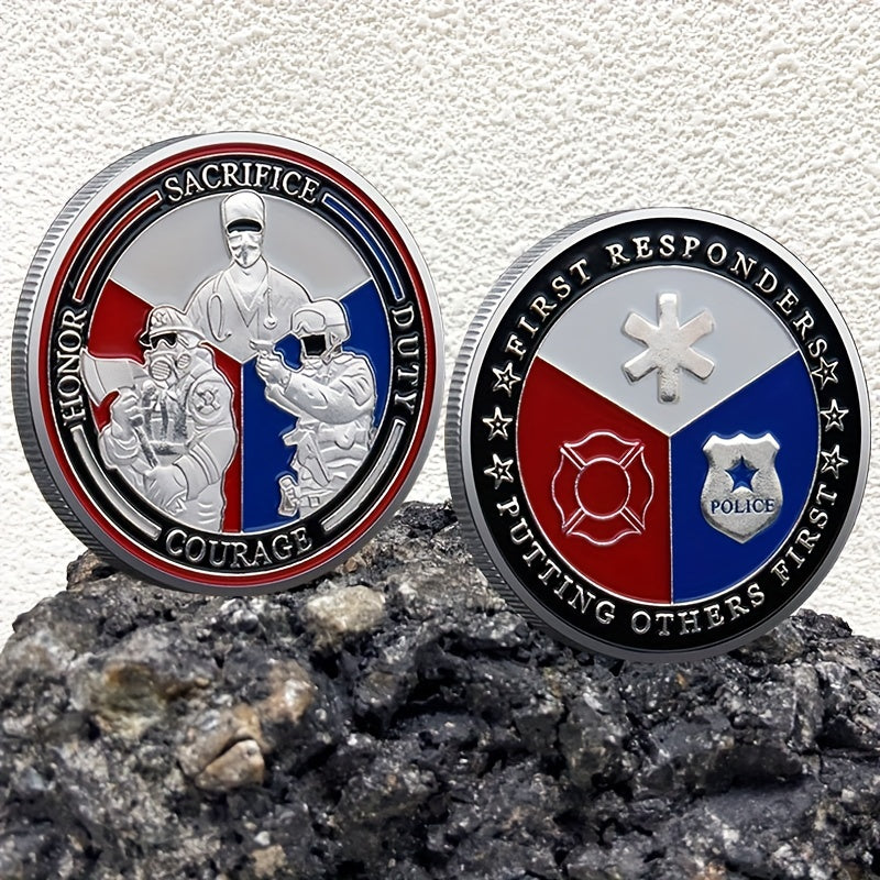 First Responders Courage Challenge Coin Gift for Collection