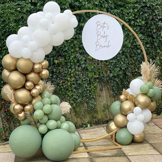 122pcs Avocado Green Party Arch Backdrop Balloon Garland