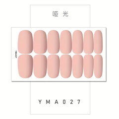 Retro Nail Polish Strips Self-Adhesive Gel Nail Wraps