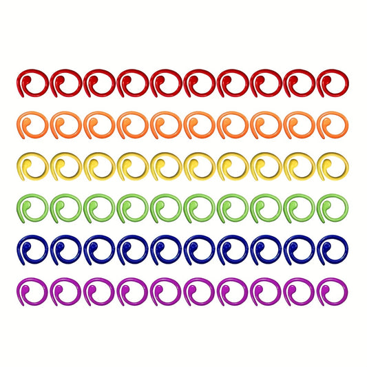 60pcs Knitted Mark Opening Ring Crochet Stitch Mark Braided Knitting Sewing Mark