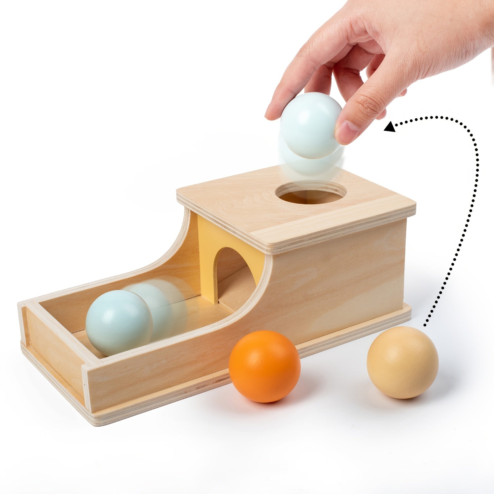 Wooden Puzzle Box Sorting Toy Develop Hand Eye Coordination