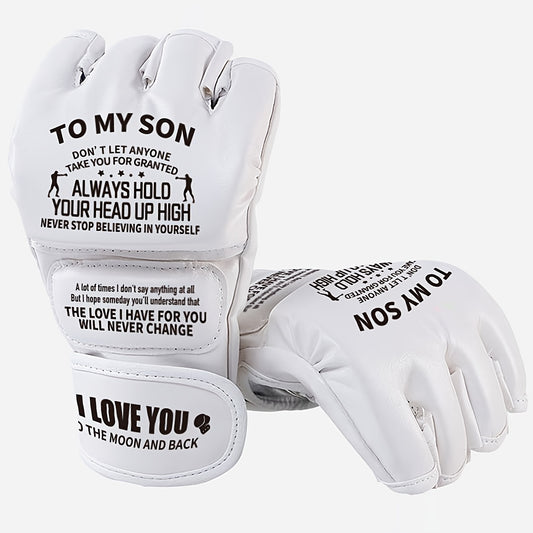 Breathable Half Finger Boxing Gloves Fighting Equipment