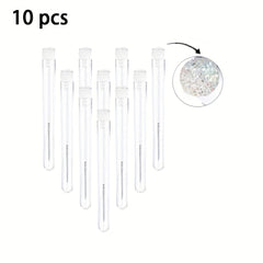 10pcs Eyelash Brush With Dust-proof Tube Container