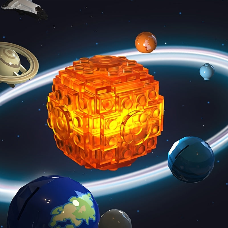 Solar System Puzzle Building Blocks Boys Gift Educational Model